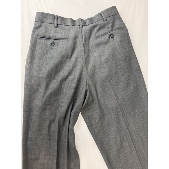 Perry Ellis Men's Dress Pants Trousers Gray Pleated Straight Men's Size 34 * 32 - Picture 9 of 9